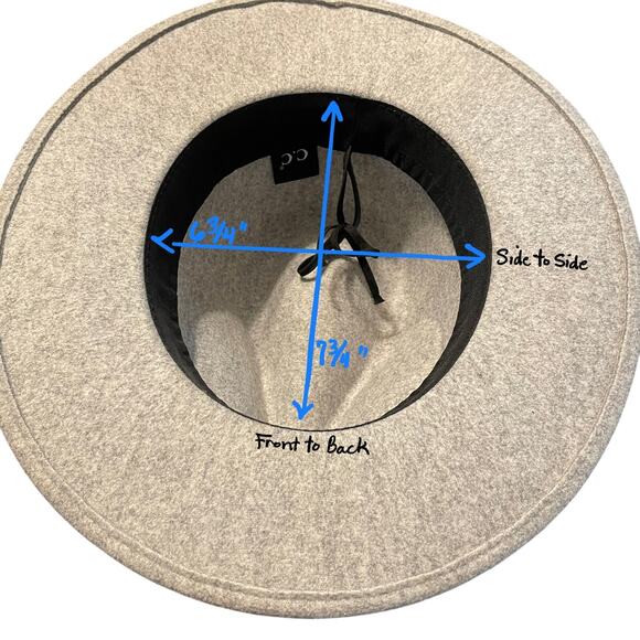 C.C Hitch Knot Trim Vegan Fabric Panama Hat One Size - Picture 10 of 10